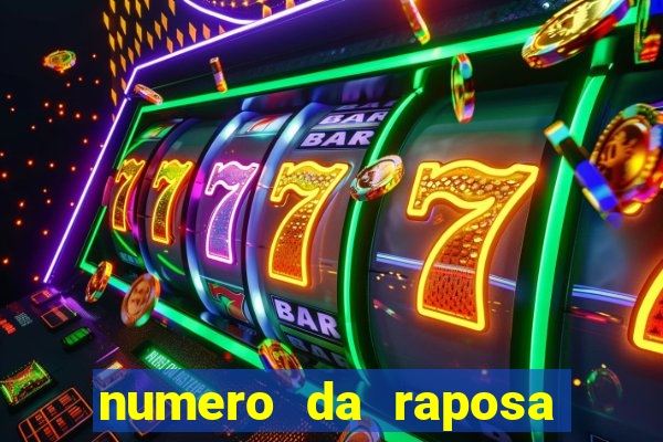 numero da raposa jogo do bicho