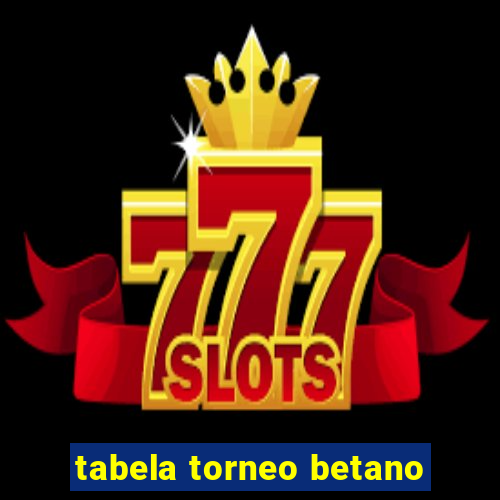 tabela torneo betano