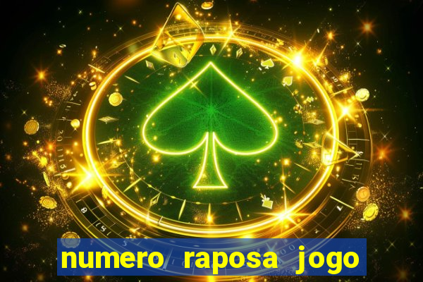 numero raposa jogo do bicho