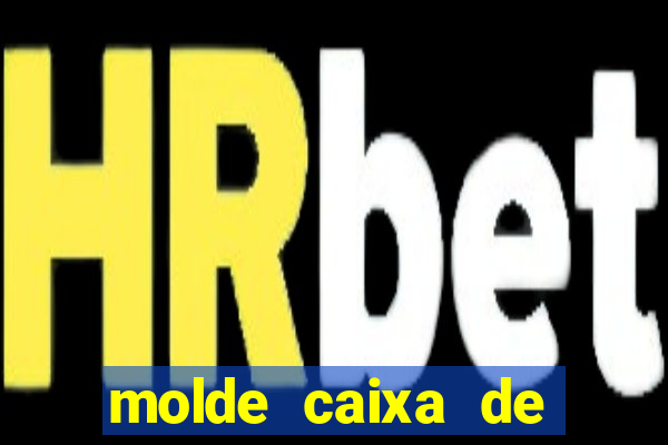 molde caixa de baralho png