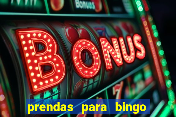 prendas para bingo de natal