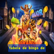 tabela de bingo de 1 a 100